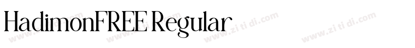 HadimonFREE Regular字体转换